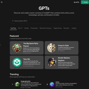 Mehr über den Artikel erfahren Der etwas andere Custom GPTs Check – Custom GPT Chatbots in ChatGPTs GPT Store, die wir aufgrund bestimmter Kriterien (nicht) empfehlen können